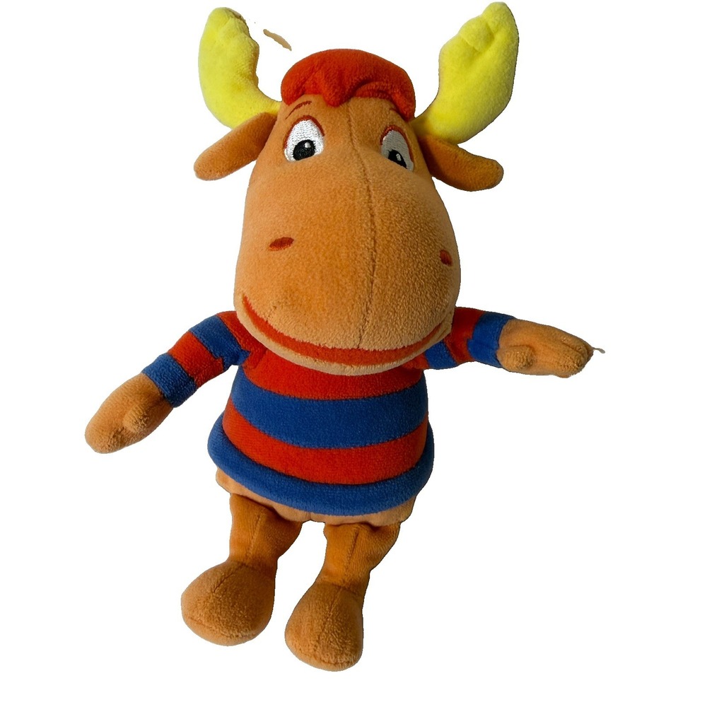 Ty Beanie Babies Tyrone Backyardigans 2005 Orange Blue Striped Plush Stuffed